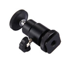 PULUZ Cold Shoe Tripod Head 1/4 inch Tripod Screw Head with Lock - British D'sire