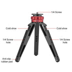 PULUZ Desktop Vlogging Live Tripod Holder with Cold Shoe Bases for DSLR & Digital Cameras, Adjustable Height: 7.5-14.5cm - British D'sire