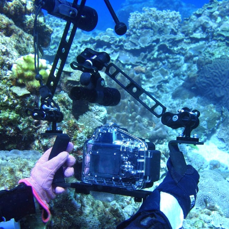PULUZ Dual Aluminum Alloy Clamp for Underwater Arm System - British D'sire