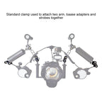 PULUZ Dual Aluminum Alloy Clamp for Underwater Arm System - British D'sire