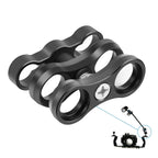 PULUZ Dual Aluminum Alloy Clamp for Underwater Arm System - British D'sire