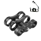 PULUZ Dual Aluminum Alloy Clamp for Underwater Arm System - British D'sire
