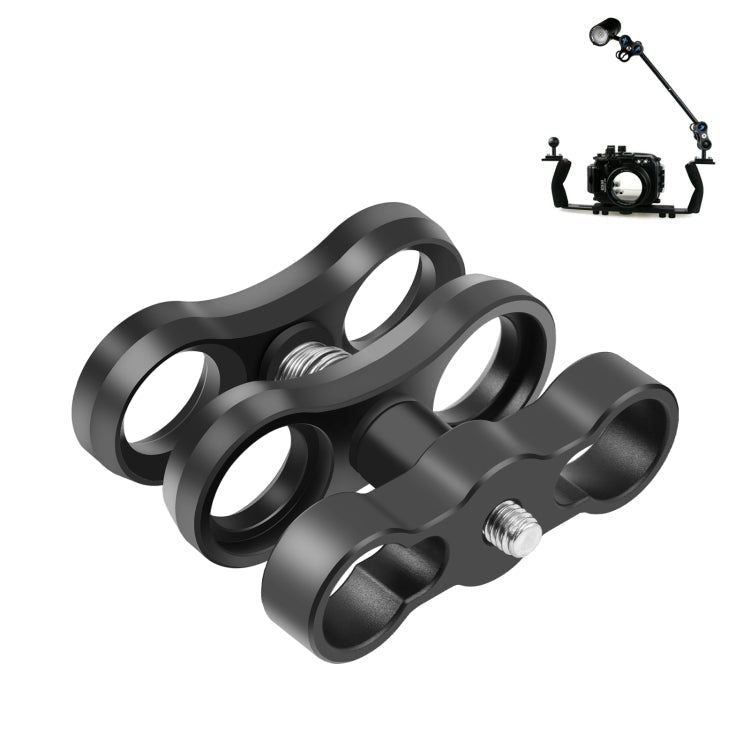 PULUZ Dual Aluminum Alloy Clamp for Underwater Arm System - British D'sire