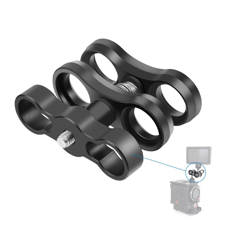 PULUZ Dual Aluminum Alloy Clamp for Underwater Arm System - British D'sire