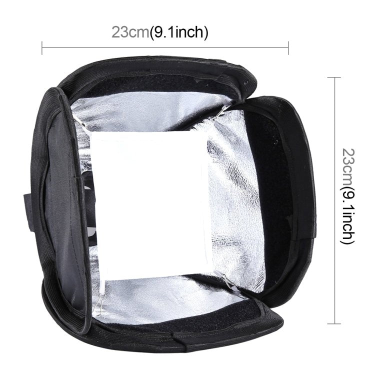 PULUZ Foldable Soft Flash Light Diffuser Softbox Cover, Size: 23cm x 23cm - British D'sire