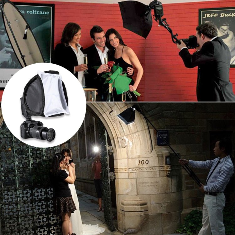 PULUZ Foldable Soft Flash Light Diffuser Softbox Cover, Size: 23cm x 23cm - British D'sire