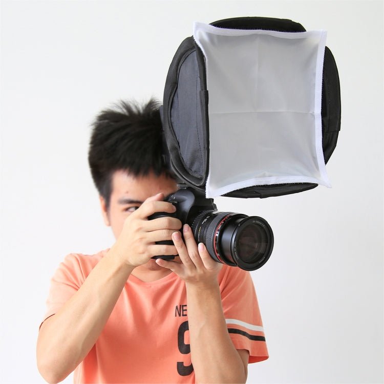 PULUZ Foldable Soft Flash Light Diffuser Softbox Cover, Size: 23cm x 23cm - British D'sire