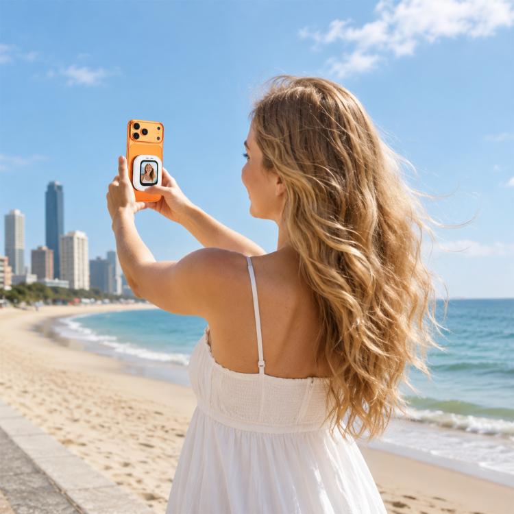 PULUZ Magnetic Phone Vlog Selfie Monitor Screen (White) - British D'sire