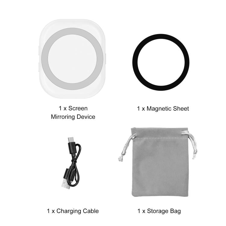 PULUZ Magnetic Phone Vlog Selfie Monitor Screen (White) - British D'sire