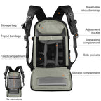 PULUZ Outdoor Portable Waterproof Scratch-proof Dual Shoulders Backpack Handheld PTZ Stabilizer Camera Bag with Rain Cover for Digital Camera, DJI Ronin-SC / Ronin-S (Black) - British D'sire