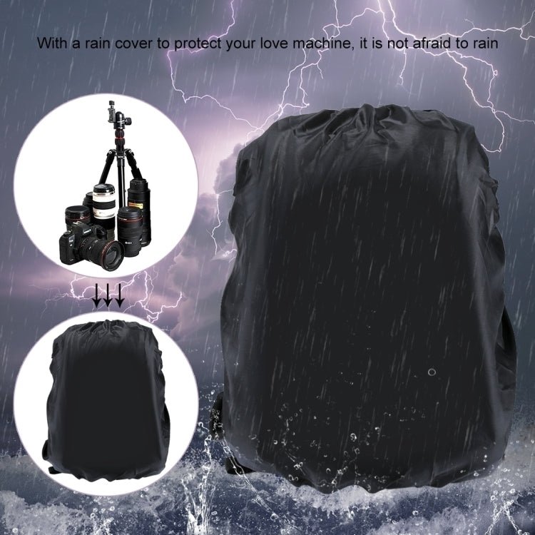 PULUZ Outdoor Portable Waterproof Scratch-proof Dual Shoulders Backpack Handheld PTZ Stabilizer Camera Bag with Rain Cover for Digital Camera, DJI Ronin-SC / Ronin-S (Black) - British D'sire