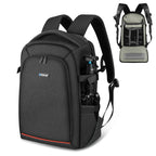 PULUZ Outdoor Portable Waterproof Scratch-proof Dual Shoulders Backpack Handheld PTZ Stabilizer Camera Bag with Rain Cover for Digital Camera, DJI Ronin-SC / Ronin-S (Black) - British D'sire