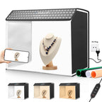 PULUZ Photo Studio Light Box Portable 60 x 40cm Cuboid Photography Studio Tent Kit with 4 Color Backdrops (EU Plug) - British D'sire