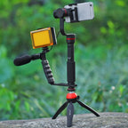 PULUZ Pocket 104 LED 1800LM Professional Vlogging Photography Video & Photo Studio Light with White and Orange Magnet Filters Light Panel for Canon, Nikon, DSLR Cameras - British D'sire