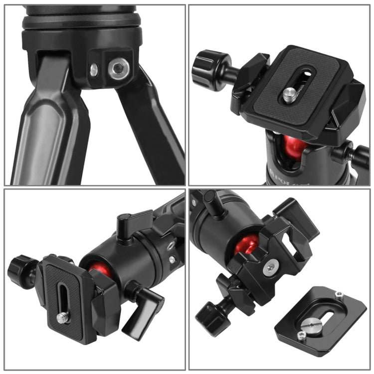 PULUZ Pocket Mini Metal Desktop Tripod Mount with 360 Degree Ball Head for DSLR & Digital Cameras, Adjustable Height: 11-21cm - British D'sire