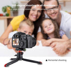 PULUZ Pocket Mini Metal Desktop Tripod Mount with 360 Degree Ball Head for DSLR & Digital Cameras, Adjustable Height: 11-21cm - British D'sire