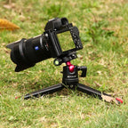 PULUZ Pocket Mini Metal Desktop Tripod Mount with 360 Degree Ball Head for DSLR & Digital Cameras, Adjustable Height: 11-21cm - British D'sire