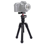 PULUZ Pocket Mini Microspur Photos Magnesium Alloy Tripod Mount with 360 Degree Ball Head for DSLR & Digital Camera, Adjustable Height: 24.5-57cm, Load Max: 3kg - British D'sire