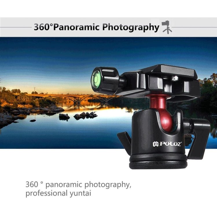 PULUZ Pocket Mini Microspur Photos Magnesium Alloy Tripod Mount with 360 Degree Ball Head for DSLR & Digital Camera, Adjustable Height: 24.5-57cm, Load Max: 3kg - British D'sire