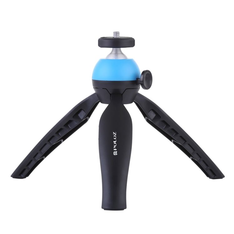 PULUZ Pocket Mini Tripod Mount with 360 Degree Ball Head for Smartphones, GoPro, DSLR Cameras(Blue) Secondary image