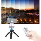 PULUZ Pocket Mini Tripod Mount with 360 Degree Ball Head for Smartphones, GoPro, DSLR Cameras(Blue) - British D'sire