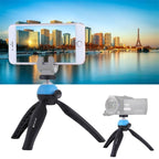 PULUZ Pocket Mini Tripod Mount with 360 Degree Ball Head for Smartphones, GoPro, DSLR Cameras(Blue) - British D'sire