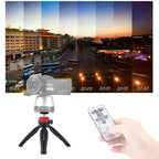 PULUZ Pocket Mini Tripod Mount with 360 Degree Ball Head for Smartphones, GoPro, DSLR Cameras(Red) - British D'sire