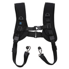 PULUZ Quick Release Double Shoulder Harness Soft Pad Decompression Foam Strap Belt for DSLR Digital Cameras - British D'sire