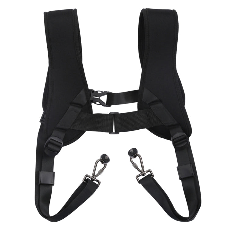 PULUZ Quick Release Double Shoulder Harness Soft Pad Decompression Foam Strap Belt for DSLR Digital Cameras - British D'sire