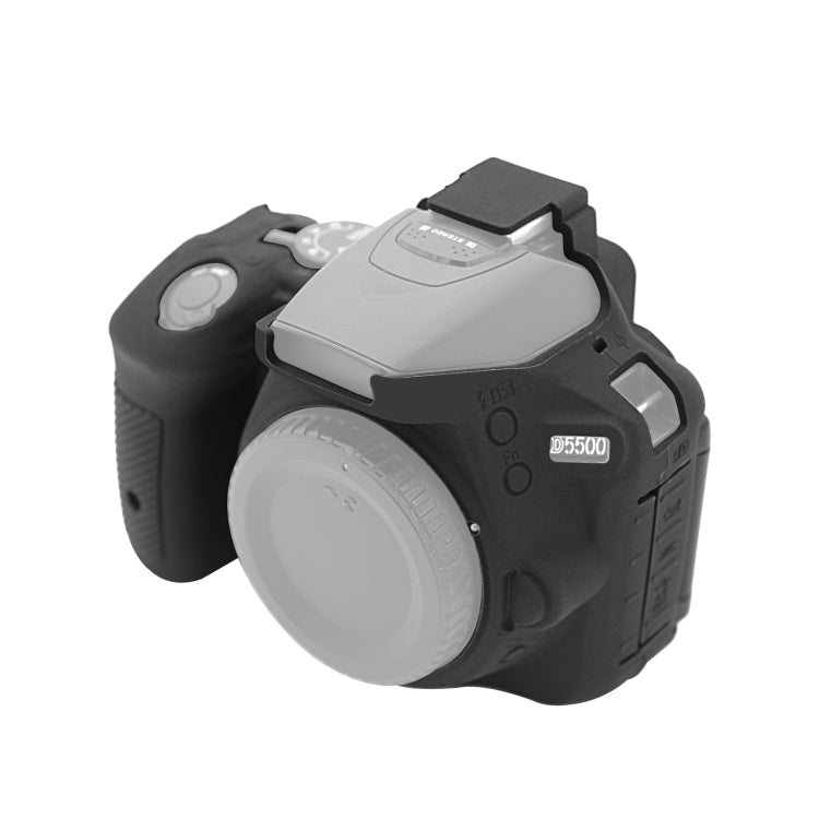 PULUZ Soft Silicone Protective Case for Nikon D5500 / D5600(Black) - British D'sire