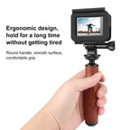 PULUZ Wooden Handle Camera Grip Stabilizer Handgrip - British D'sire