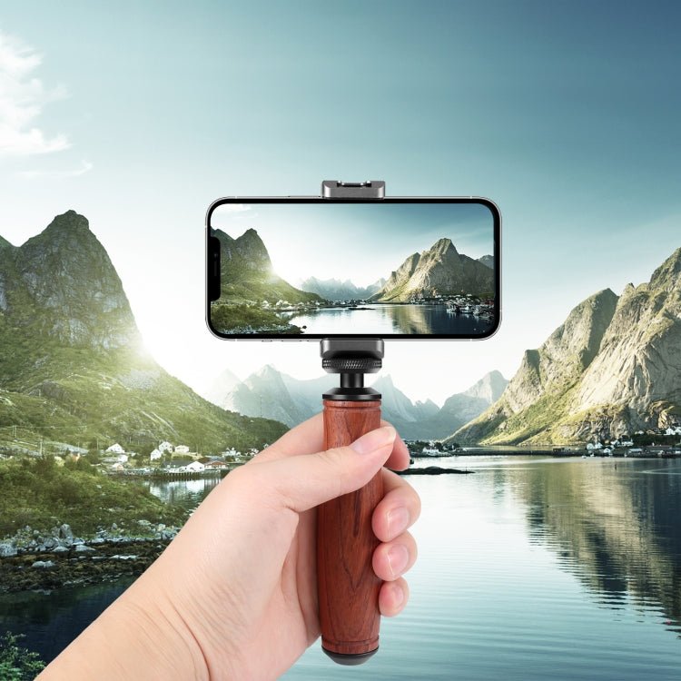PULUZ Wooden Handle Camera Grip Stabilizer Handgrip - British D'sire
