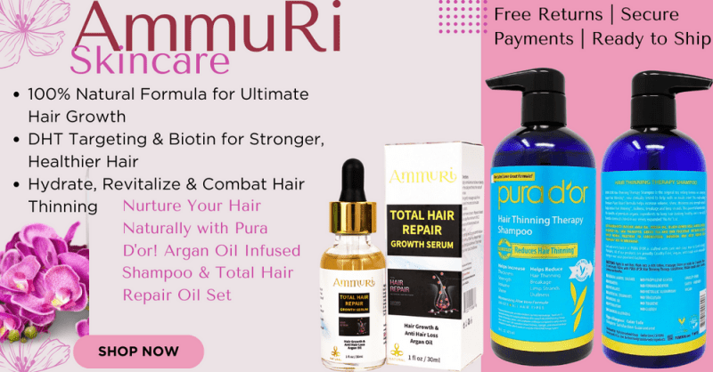Pura D'or Argan Oil Shampoo & Hair Repair Set - Boost Growth, Fight Thinning, & Revitalize Naturally - Hair Loss Treatments - British D'sire
