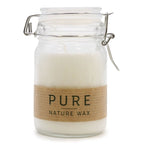 Pure Olive Wax Jar Candle 120X70 - White - Pillar Candle - British D'sire