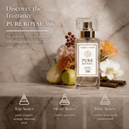 Pure Royal 366 Women’s Perfume 50 ml – Oriental Fragrance with Pink Pepper, Coffee, Jasmine & Vanilla – 20% Essence – Intense & Long Lasting - EDP SPRAY - British D'sire