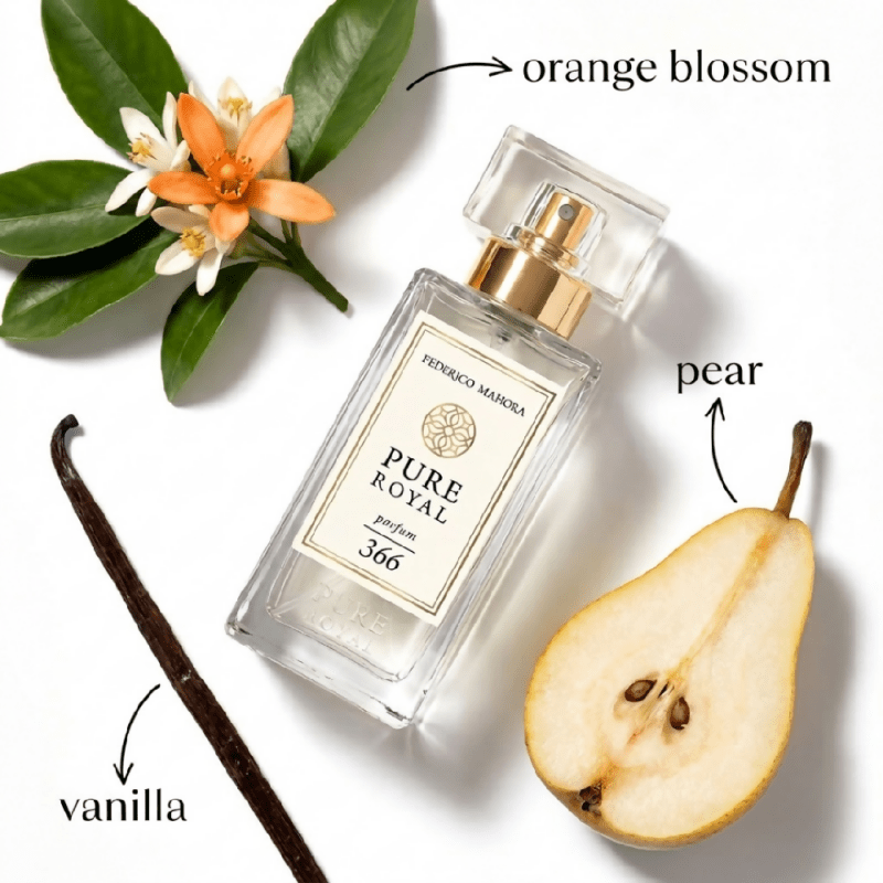 Pure Royal 366 Women’s Perfume 50 ml – Oriental Fragrance with Pink Pepper, Coffee, Jasmine & Vanilla – 20% Essence – Intense & Long Lasting Secondary image