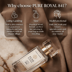 Pure Royal 841 Women’s Perfume 50 ml – Modern Floral, Top Notes Bergamot & Cypress, Iris & Musk - EDP SPRAY - British D'sire