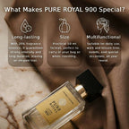 Pure Royal 900 Unisex Perfume 50 ml – Chypre Fragrance with Cherry Note, Floral Accords and Noble Woods – 20% Essence – Intense & Long Lasting - EDP SPRAY - British D'sire