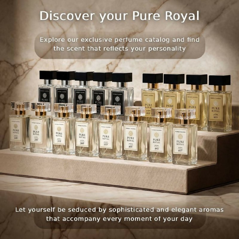 Pure Royal 900 Unisex Perfume 50 ml – Chypre Fragrance with Cherry Note, Floral Accords and Noble Woods – 20% Essence – Intense & Long Lasting - EDP SPRAY - British D'sire
