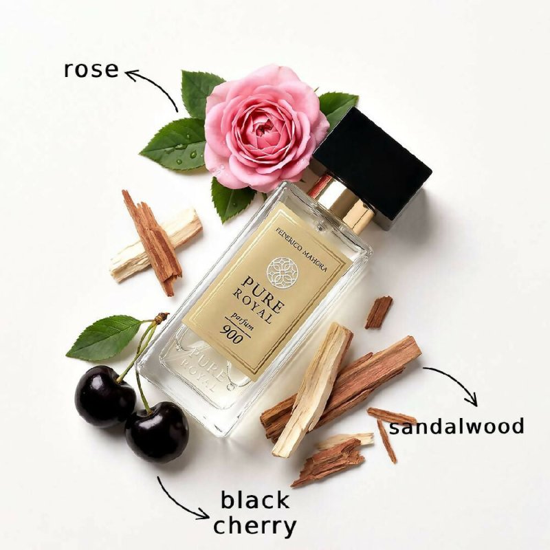 Pure Royal 900 Unisex Perfume 50 ml – Chypre Fragrance with Cherry Note, Floral Accords and Noble Woods – 20% Essence – Intense & Long Lasting Secondary image