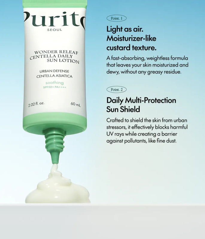 Purito SEOUL Wonder Releaf Centella Daily Sun Lotion Set 5 pcs [5 pcs] - Lotion & Moisturizer - British D'sire