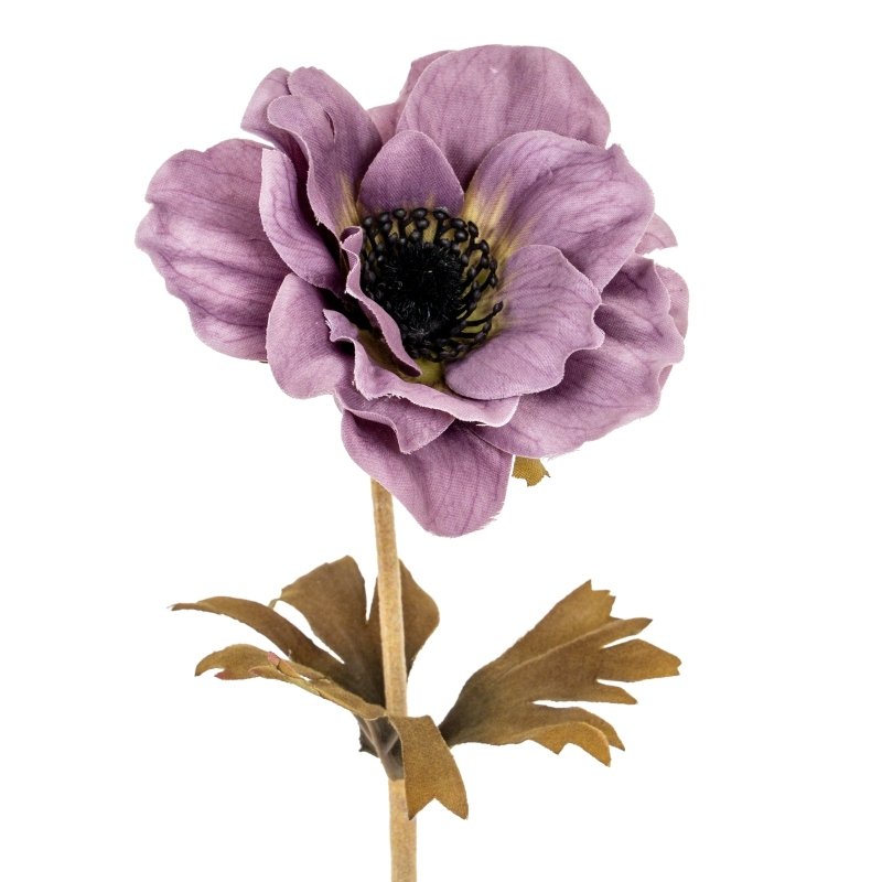 Purple Anemone Stem Artificial Flower Stem - Artificial Flowers & Stems - British D'sire
