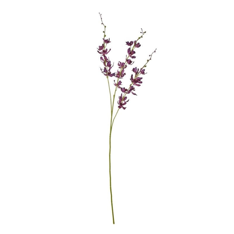 Purple Cymbidium Spray Artificial Flower Stem - Artificial Plants & Trees - British D'sire