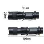Q5 Mini LED Flashlights Telescopic Zoom 3 Mode Waterproof Torch Penlight - British D'sire
