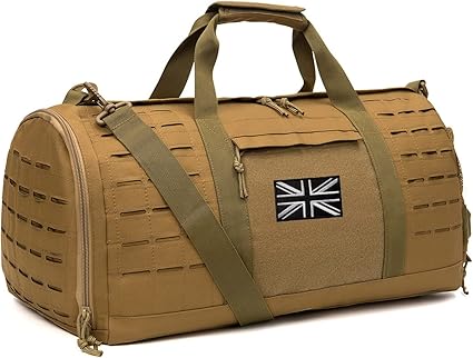 QT&QY 40L Military Tactical Duffle Bag for Men Sport Gym Fitness Tote Travel Training Workout with Shoe Compartment Football Weekender Secondary image