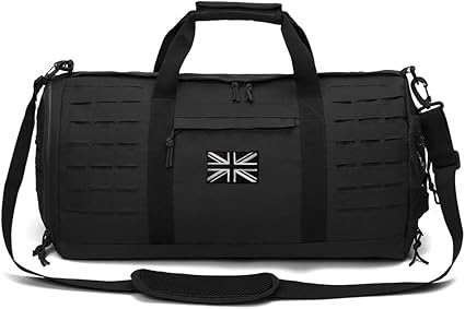 QT&QY 40L Military Tactical Duffle Bag for Men Sport Gym Fitness Tote Travel Training Workout with Shoe Compartment Football Weekender - Bags & Accessories - British D'sire Main image