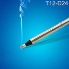 QUICKO T12 - D24 Black Welding Lead - free Soldering Iron Tip - British D'sire