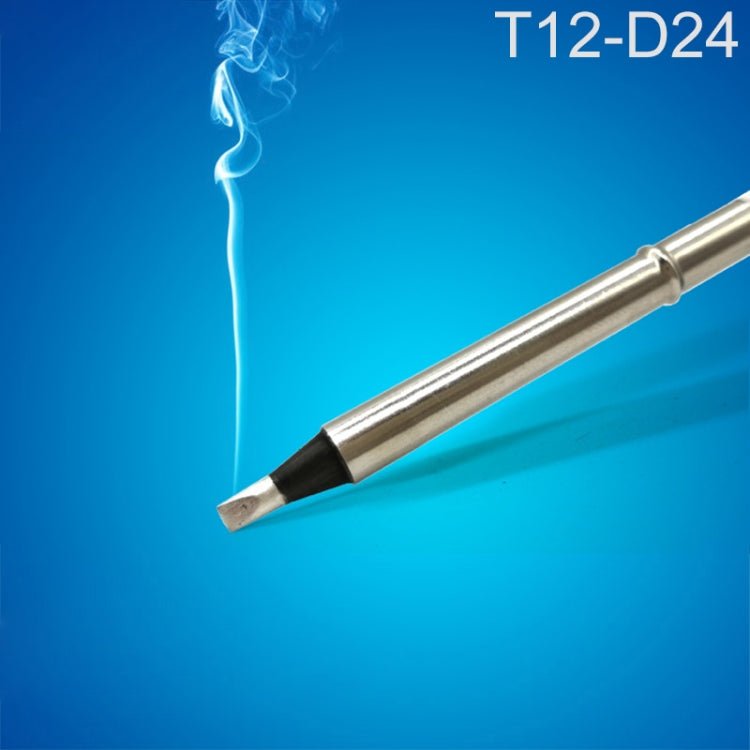 QUICKO T12 - D24 Black Welding Lead - free Soldering Iron Tip - British D'sire