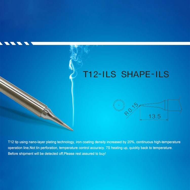 QUICKO T12 - ILS Lead - free Soldering Iron Tip - British D'sire
