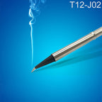 QUICKO T12 - J02 Black Welding Lead - free Soldering Iron Tip - British D'sire
